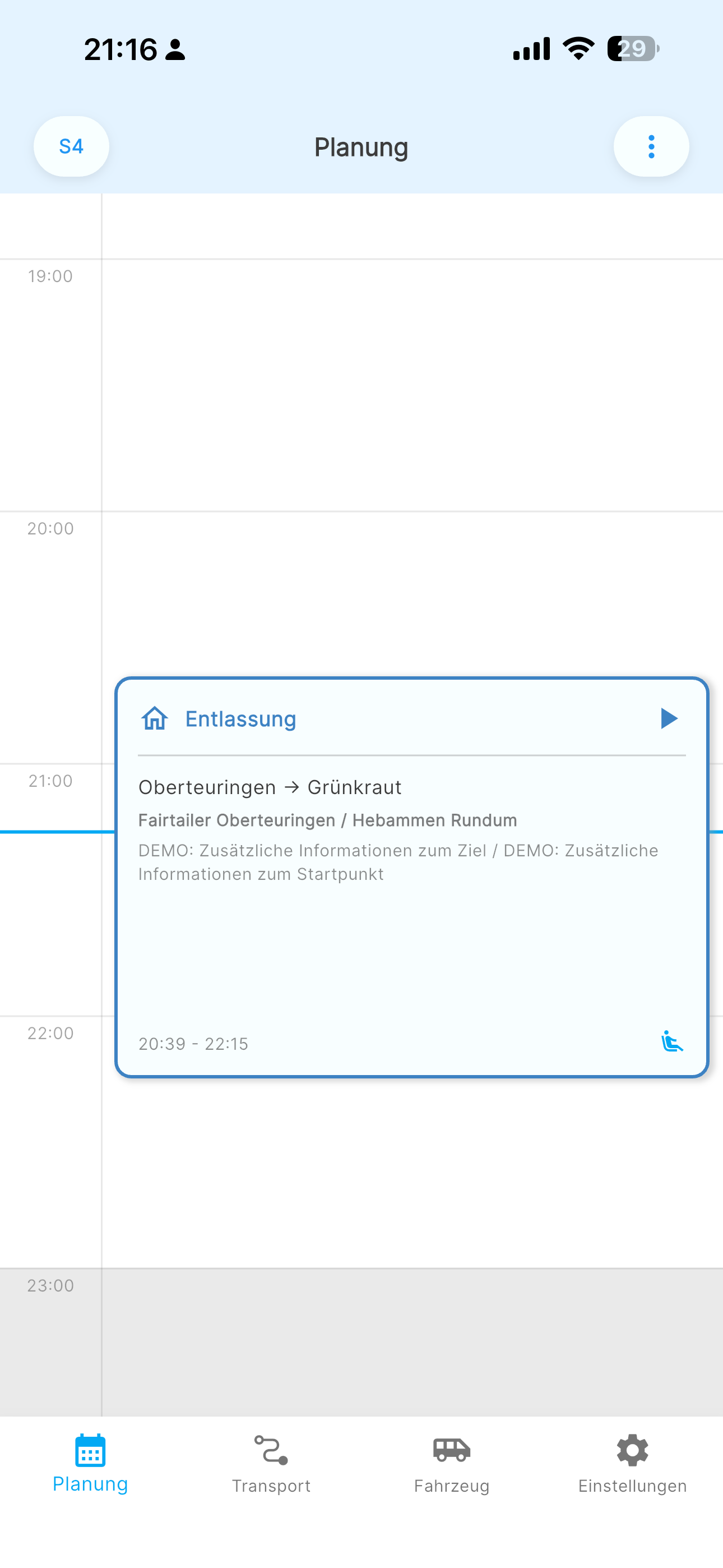 Crew App Screenshot 4 (Tagmodus)